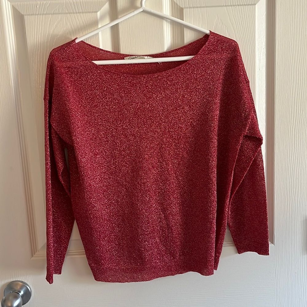 🔹4/$25 Sparkly Red Top